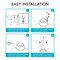 Luxrite 4 Inch Square LED Recessed Can Lights 5 CCT 2700K-5000K 14W (75W Equivalent) 950LM Dimmable 4-Pack LR23786-4PK - alternate 7